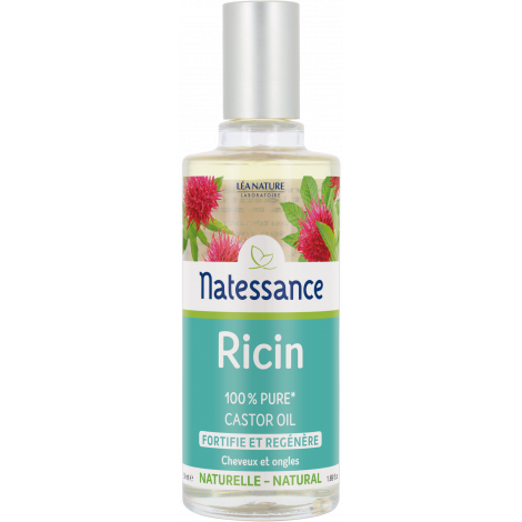 Natessance Huile de Ricin Cheveux et Ongles naturelle 50ml Natessance