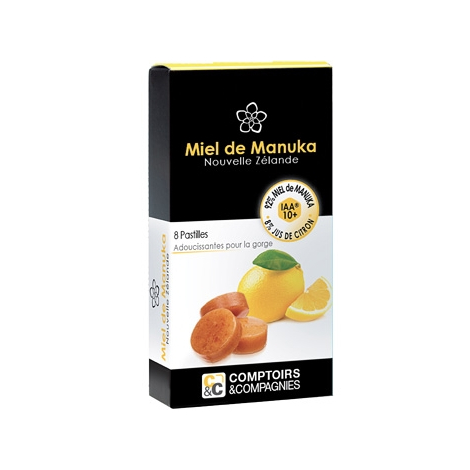 Comptoirs Et Compagnies Pastilles 100% Miel de Manuka IAA10 et Jus de Citron 27g Comptoirs Et Compagnies