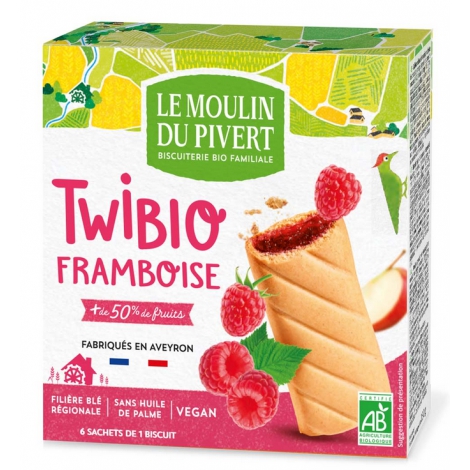 Le Moulin Du Pivert Twibio Fourrés Framboise 150g Le Moulin Du Pivert