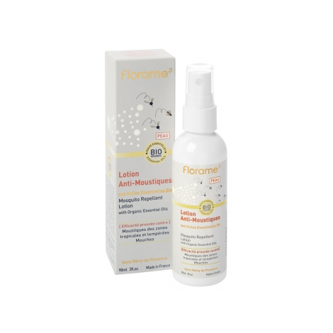 Florame Lotion anti moustiques et mouches pour la peau 90ml