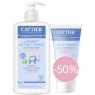 Cattier Lot 1 Liniment Lait nettoyant pour le change 500ml + 1 Crème protectrice à 50% Cattier
