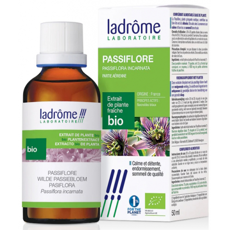 Ladrome Extrait de plantes fraîches Passiflore bio 50ml