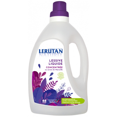 Lerutan Lessive liquide concentrée Savon de Marseille 1.5Litre Lerutan