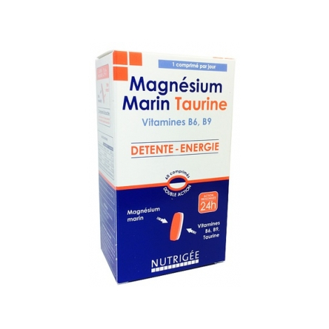 Nutrigee Magnésium Marin Taurine 60 comprimés bicouches