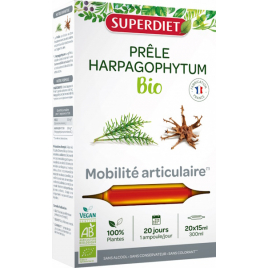 Super Diet Prêle Harpagophytum Bio 20 ampoules de 15ml