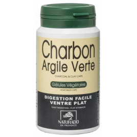 Naturado Charbon Argile verte 120 gélules végétales Naturado