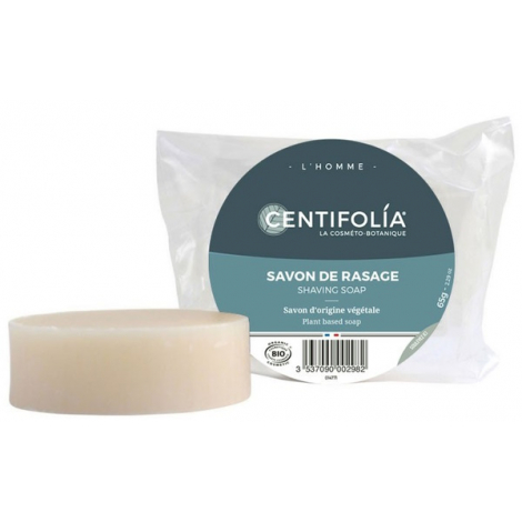 Centifolia Savon de rasage sachet  recharge 65gr Savon à barbe peau sensible Onaturel