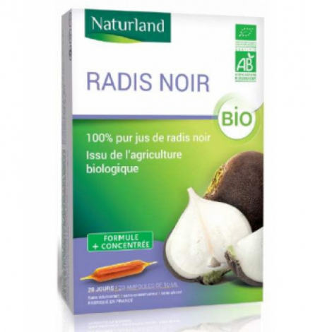 Naturland Radis noir 20 AMPOULES Bio