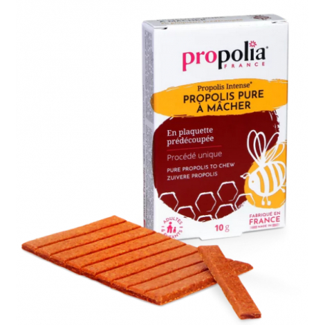 Propolia Propolis pure à mâcher Plaquette de 10gr sous cellophane Onaturel