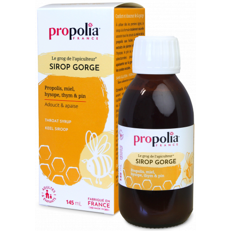 Propolia Sirop Gorge Propolis Miel Citron Flacon 145ml