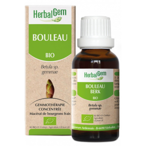 Herbalgem Gemmobase Bouleau bio Flacon compte gouttes 50ml