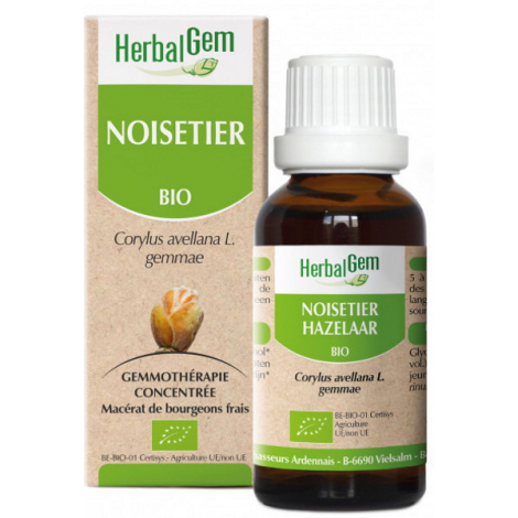 Herbalgem Gemmobase Noisetier bio Flacon compte gouttes 50ml