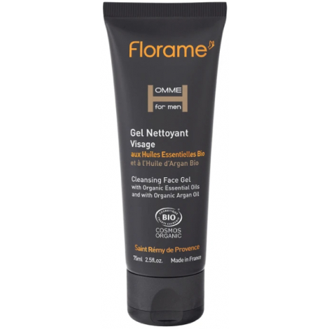Florame Gel nettoyant homme Cèdre Argan 75ml Onaturel