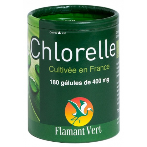 Flamant Vert Chlorelle 180 gélules de 400 mg