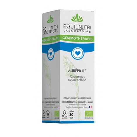 Equi - Nutri Aubépine bio Flacon compte gouttes 30ml Onaturel