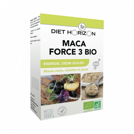 Diet Horizon Maca Force 3 bio 60 gélules Diet Horizon